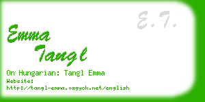 emma tangl business card